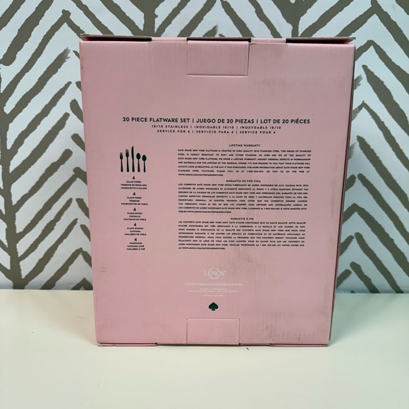 New Kate Spade Wickford 20 Piece Flatware Service for 4 - Picture 3 of 8